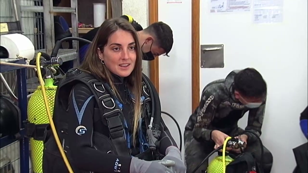 Estudiante de buceo