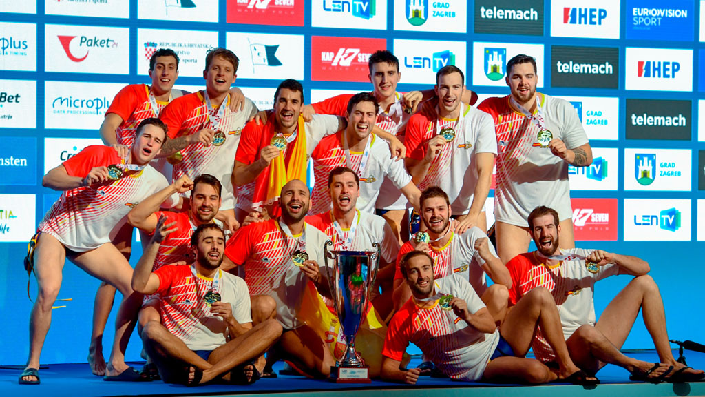 España, campeona de Europa de waterpolo