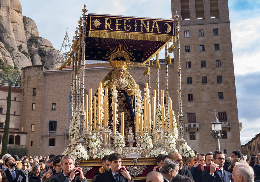 La peregrinación de Montserrat a Cataluña